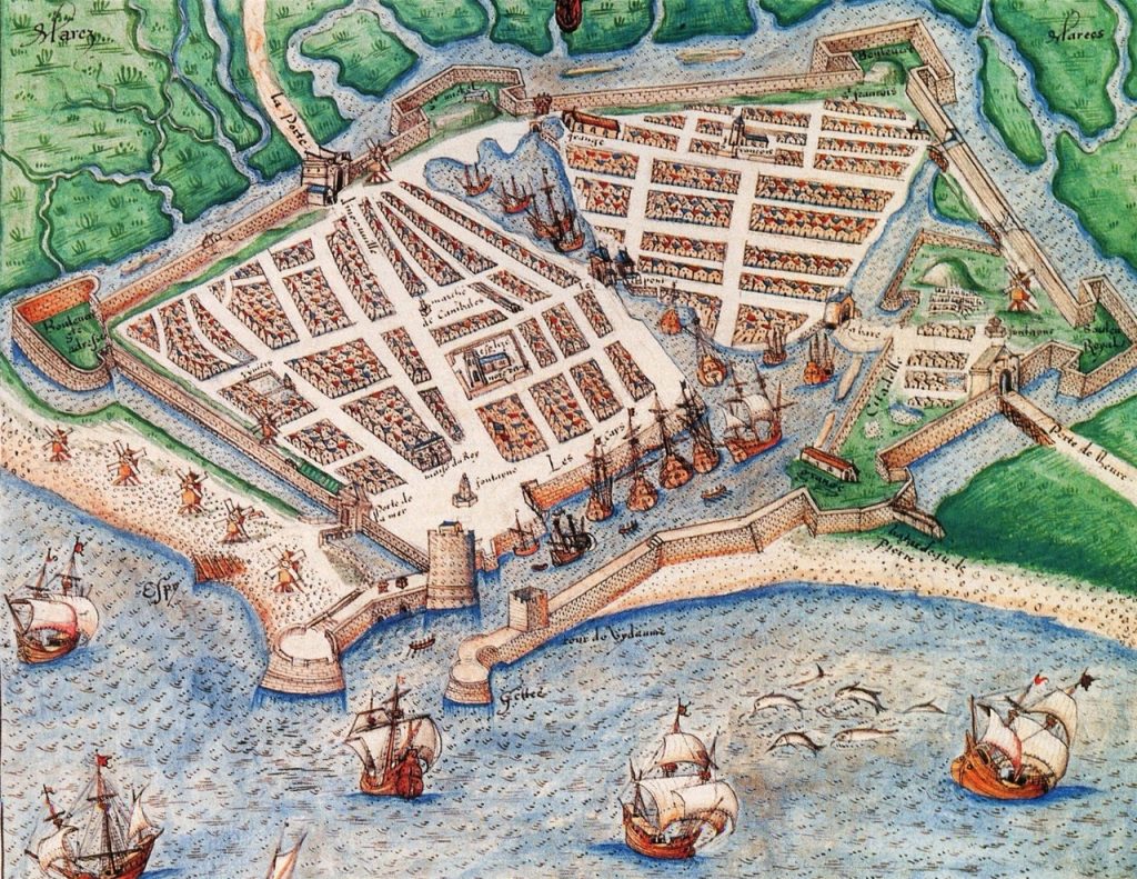 Dessin du Havre au XVIème siècle