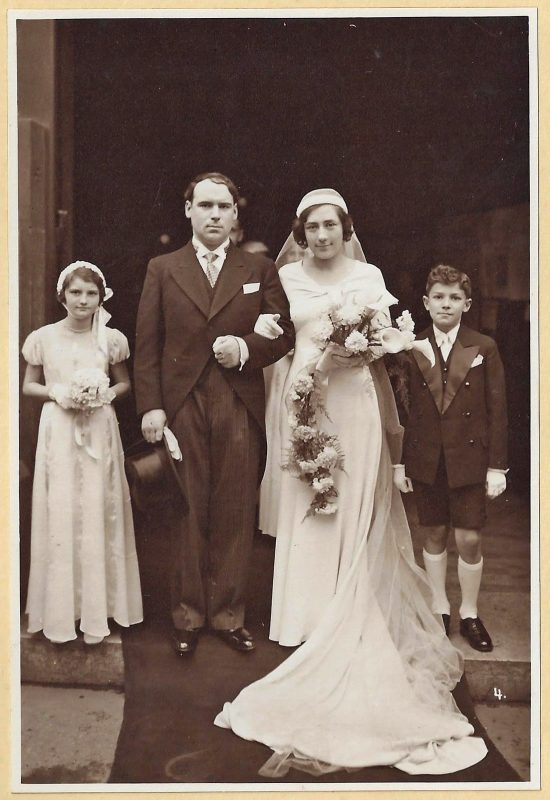 DOMERGUES Simone - Mariage Soulas-Domergues Enfants d'honneur 1933