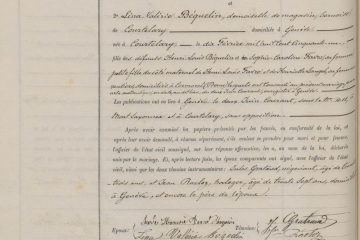 DONAT-MAGNIN Charles et BEGUELIN Valérie Acte de mariage