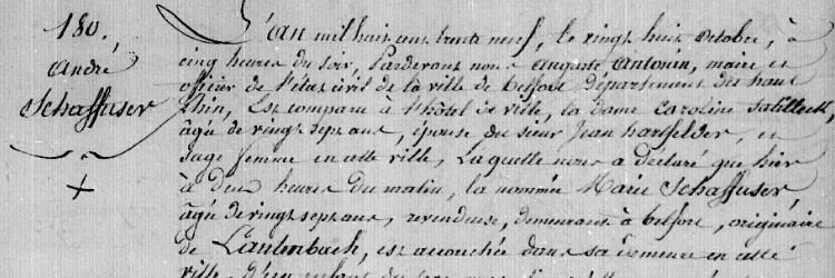 A la recherche d’André Schaffuser